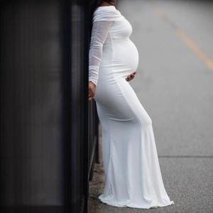 Maternity white dress